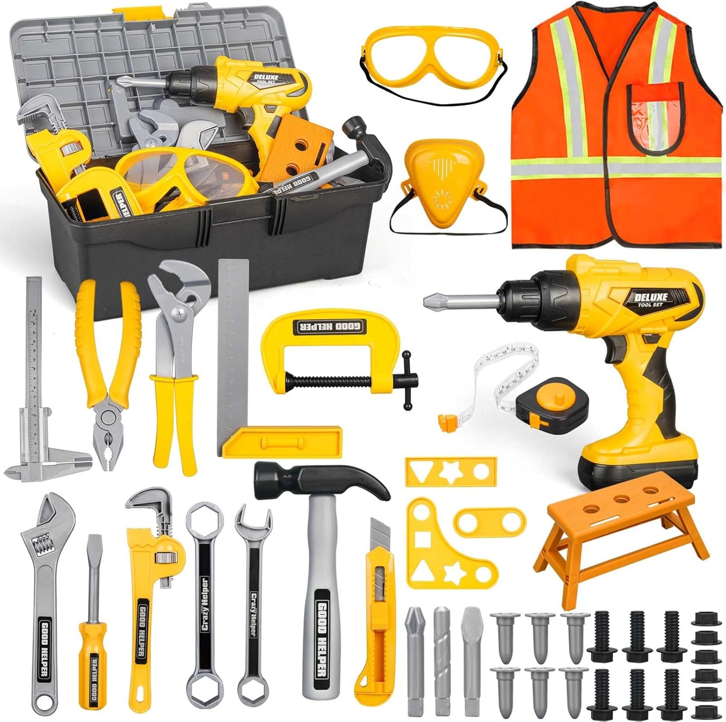 48pcs Kids Tool Set with Tool Box