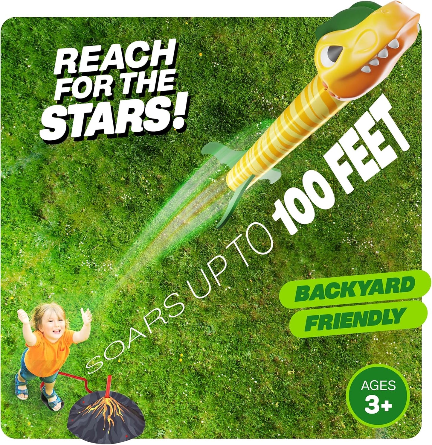 Dinosaur Toy Rocket Launcher for Kids - Toy